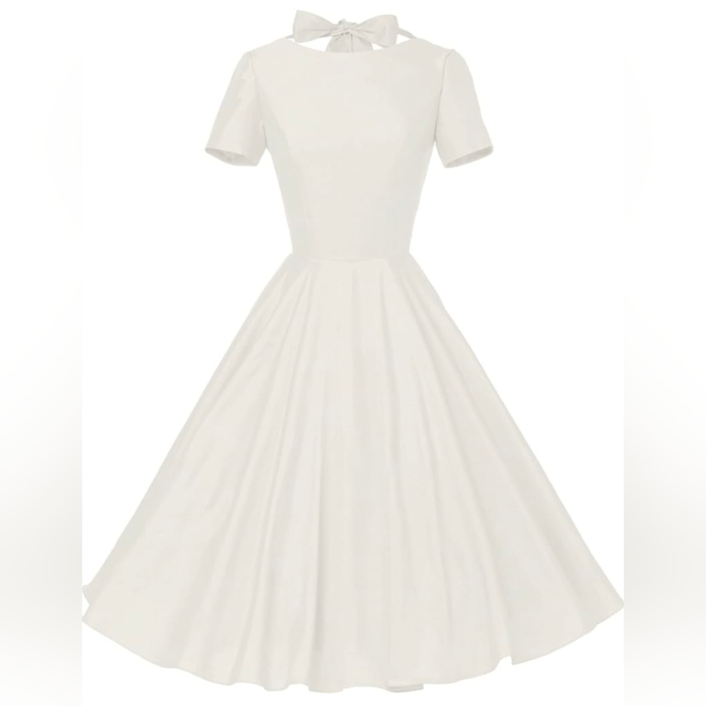 Ivory Retro swing dress, GownTown, XXL